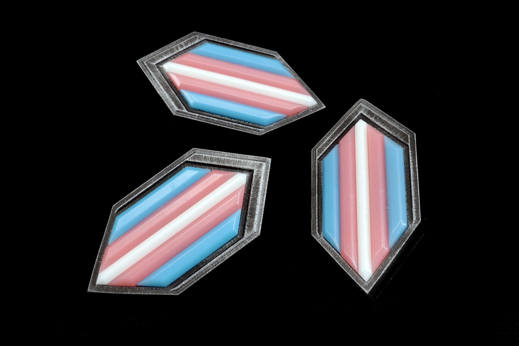 Trans Pride Shield Pin - Transgender Pride, MTF Pin, FTM Pin, ENBY Pin - Protect Trans Kids