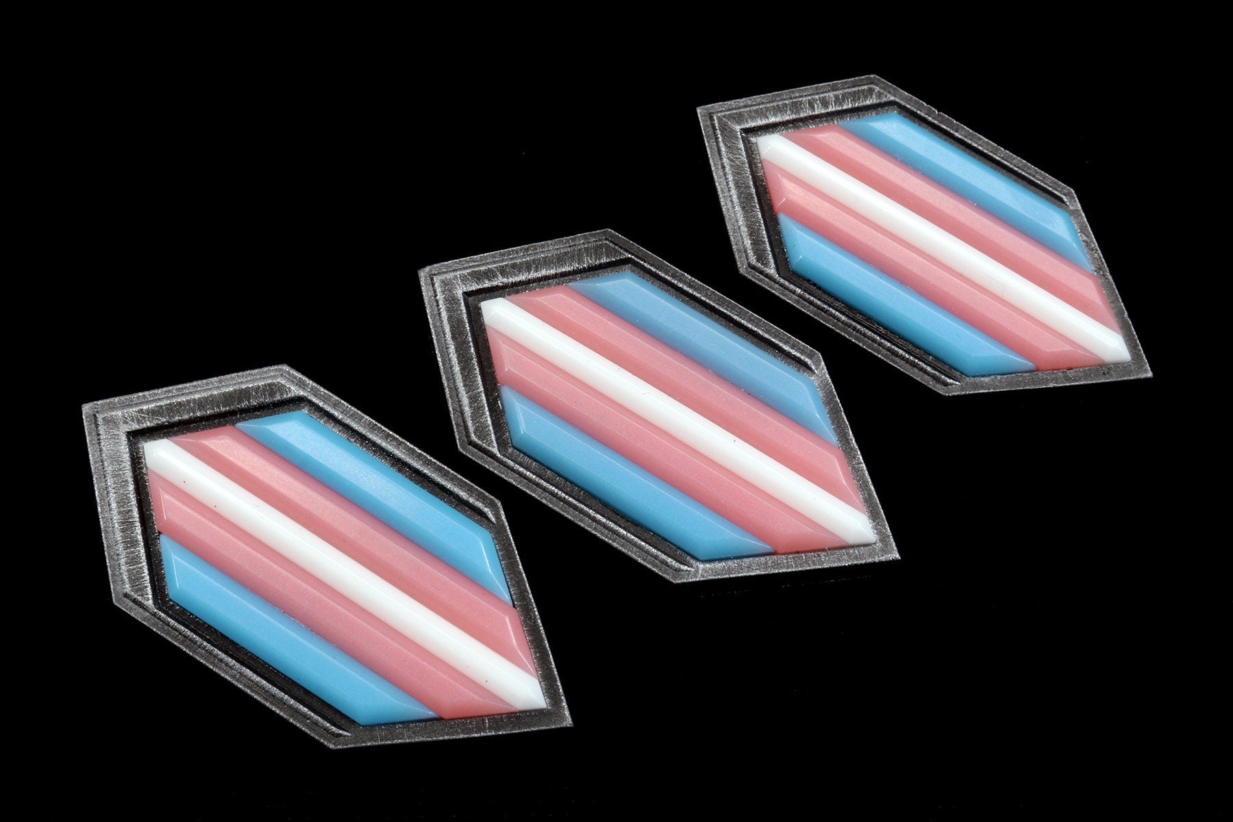 Trans Pride Shield Pin - Transgender Pride, MTF Pin, FTM Pin, ENBY Pin - Protect Trans Kids